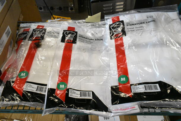 14 BRAND NEW! Items Including Winco WA-3129BK Bistro Apron and Winco WA-1221 Waist Apron, Winco UNF-6WL Chef Jacket. 14 Times Your Bid!  - Image 7 of 12