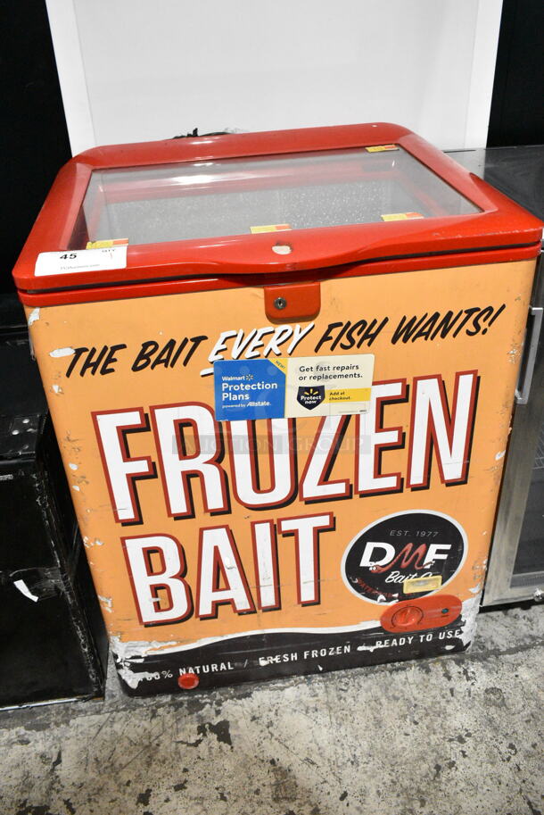 XS110F Metal Chest Freezer Merchandiser. 110 Volts, 1 Phase. Tested and Working! - Image 1 of 3