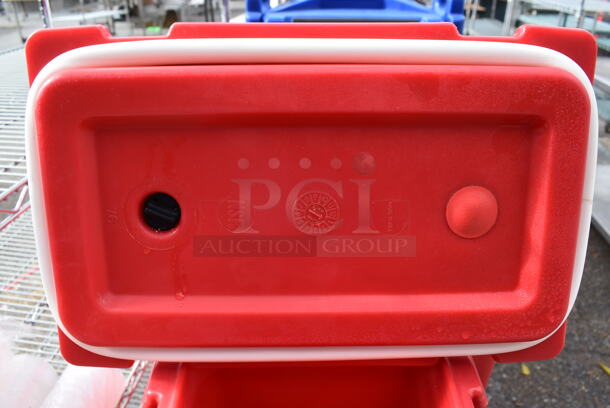 2 Cambro 500LCD Red Poly Insulated Beverage Holder Dispensers. 9x16.5x24. 2 Times Your Bid! - Image 7 of 12