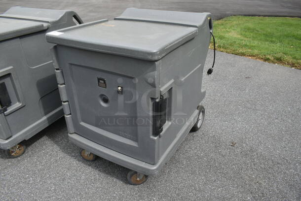 Cambro CMBH1826L Gray Poly Insulated Low Profile Electric Powered Heating / Cooling Food Case on Commercial Casters. 115 Volts, 1 Phase. (outside shed) - Image 2 of 9