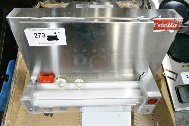 BRAND NEW SCRATCH AND DENT! Estella 348EDS12S 12" Countertop One Stage Dough Sheeter. 115 Volts, 1 Phase. Tested and Working! - Image 4 of 7