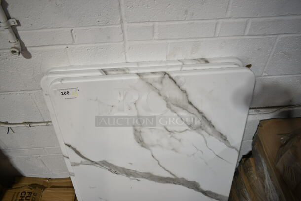 3 BRAND NEW SCRATCH AND DENT! Marble Pattern Tabletops. 3 Times Your Bid! - Image 3 of 5