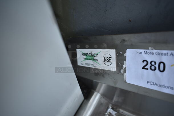 BRAND NEW SCRATCH AND DENT! Regency 600UDT50R Stainless Steel Commercial Single Bay Sink w/ Left Side Drain Board. Missing 2 Legs. - Image 4 of 6