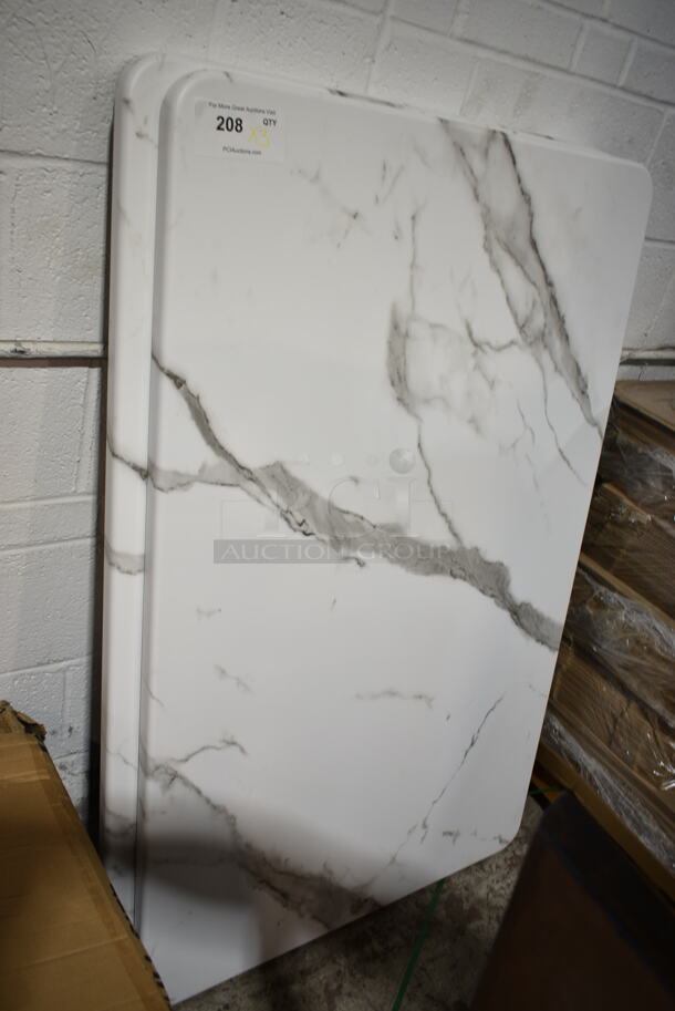 3 BRAND NEW SCRATCH AND DENT! Marble Pattern Tabletops. 3 Times Your Bid! - Image 5 of 5