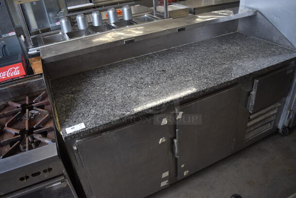 Bari Stainless Steel Commercial Dough Retarder w/ Granite Countertop on Commercial Casters. 76x30.5x48. Tested and Working! - Image 3 of 7