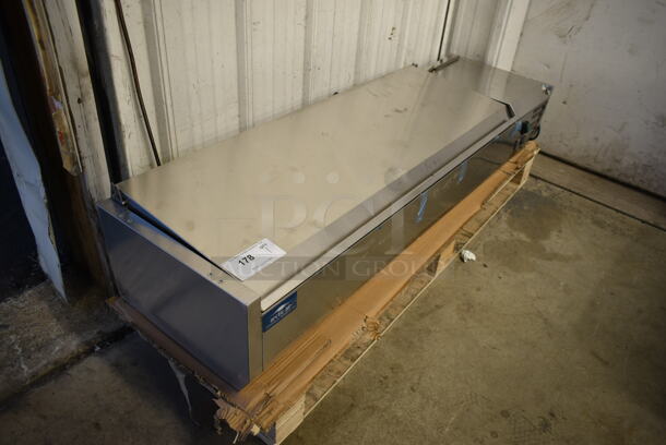 BRAND NEW SCRATCH AND DENT! Arctic Air ACP55 Stainless Steel Commercial Countertop Refrigerated Rail w/ Drop In Bins. Tested and Working! - Image 2 of 5