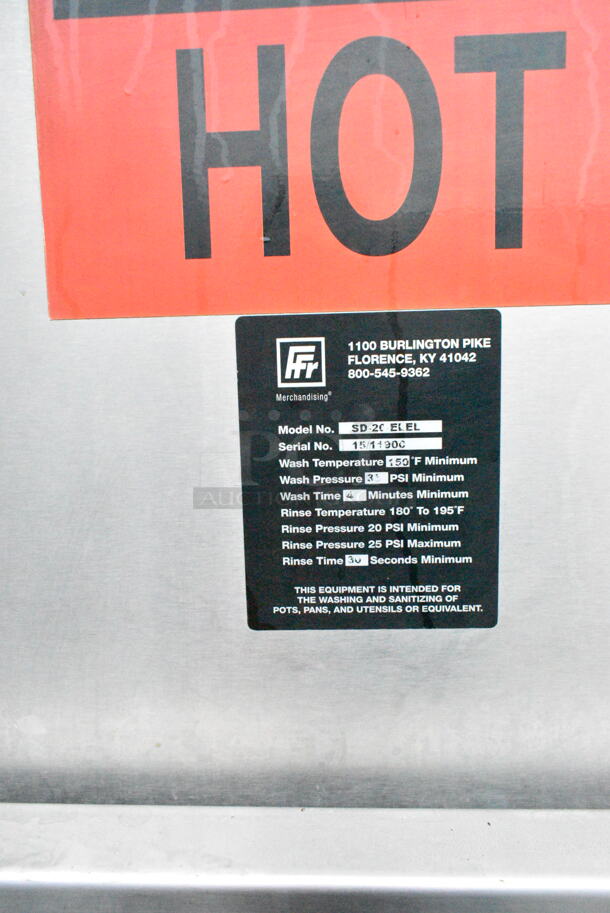 Douglas DSI SD-20-ELEL Stainless Steel Commercial Pot and Pan Washer. - Image 12 of 12