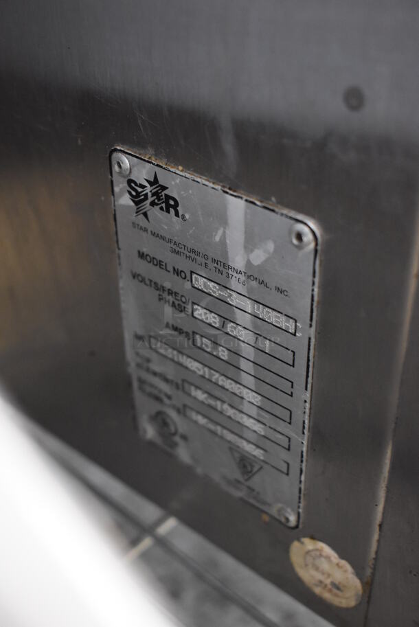 Star QCS-3-140BH Stainless Steel Commercial Countertop Electric Powered Conveyor Oven Toaster. 208 Volts, 1 Phase.  - Image 6 of 6