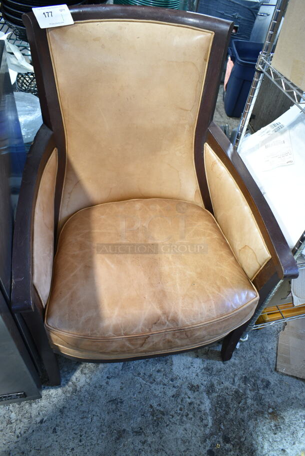 Wood Pattern Dining Height Chair - Image 4 of 4