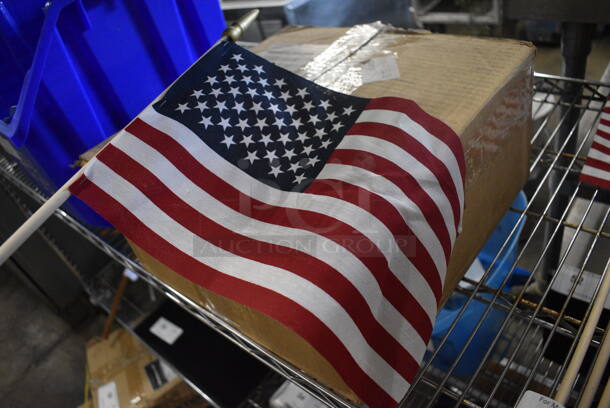 ALL ONE MONEY! Lot of 19 Small American Flags. Includes 25.5", 29.5 - Image 3 of 4
