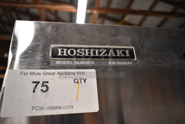 Hoshizaki KM-500MAF Stainless Steel Commercial Ice Machine Head on Hoshizaki DB-200C Commercial Hotel Dispenser Ice Bin. 115-120 Volts, 1 Phase.  - Image 7 of 8