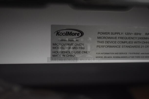 BRAND NEW SCRATCH AND DENT! 2022 KoolMore KM-MD-1SS Stainless Steel Commercial Microwave Oven Drawer. 120 Volts, 1 Phase.  - Image 5 of 5