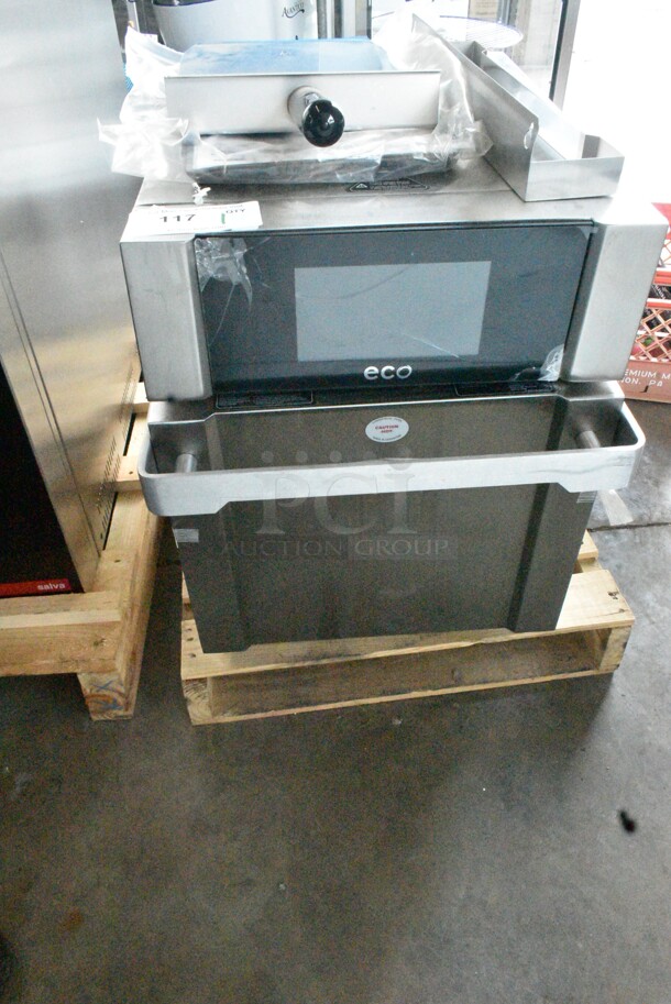 BRAND NEW SCRATCH AND DENT! 2022 Turbochef ECO Stainless Steel Electric Countertop Rapid Cook Ventless Oven with One Touch Controls. See Pictures for Screen Crack. 208/240 Volts, 1 Phase. - Image 2 of 7