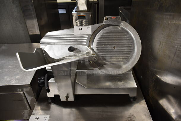 Berkel 827 Stainless Steel Commercial Countertop Meat Slicer w/ Blade Sharpener. 115 Volts, 1 Phase. Tested and Working!