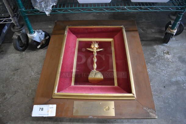 ALL ONE MONEY! Lot of 4 Various Items; Trophy and 3 Pictures. Includes 21.5x2x25.5 - Image 1 of 5