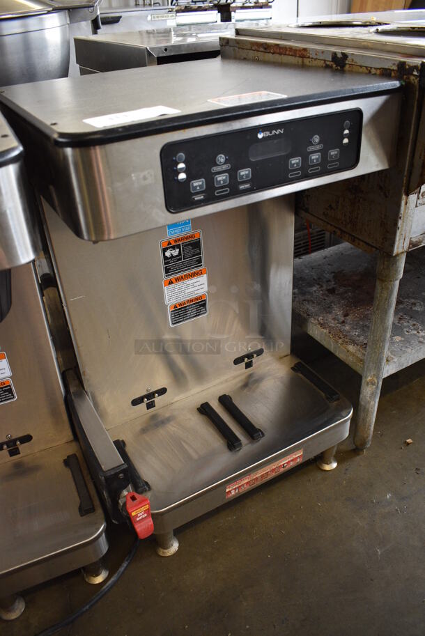 2019 Bunn Model ICB TWIN SH Stainless Steel Commercial Countertop Double Coffee Machine w/ Hot Water Dispenser. 120/208 Volts, 1 Phase. 20x21x33 - Image 2 of 5