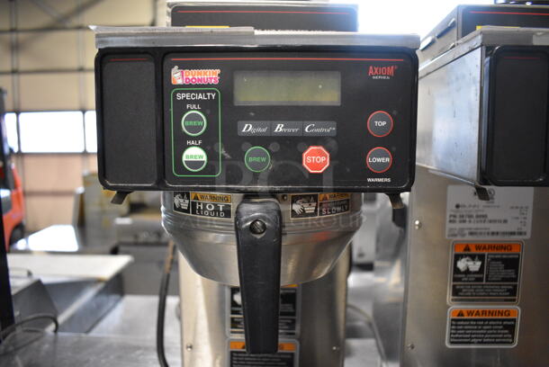 2014 Bunn Model AXIOM-35-2 Stainless Steel Commercial Countertop 2 Burner Coffee Machine w/ Metal Brew Basket. 120/208-240 Volts, 1 Phase. 8x18x23 - Image 4 of 5