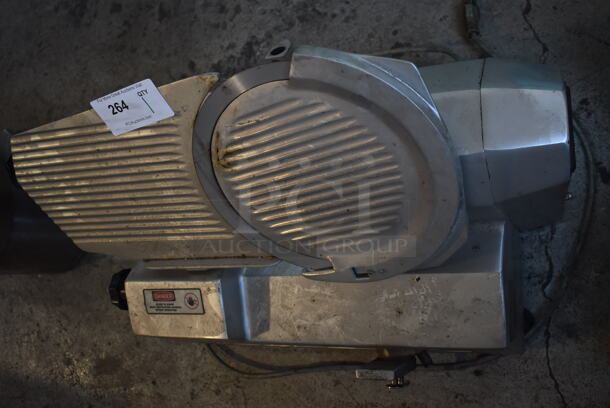 Univex 510 Metal Commercial Countertop Meat Slicer. 115 Volts, 1 Phase. 18x29x17. Tested and Does Not Power On - Image 2 of 6