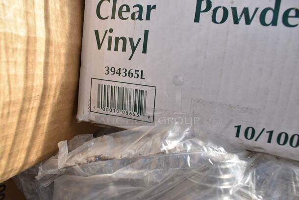 PALLET LOT of 19 BRAND NEW Boxes Including 500CC32P Choice Clear PET Plastic Cold Cup - 32 oz. - 500/Case, 394365L Noble Products Disposable Gloves Large, 612LOB15LBDC Choice 1.5 lb. Deep Oblong Foil Take-Out Container with Board Lid - 250/Case, 999PCC16W Choice 16 oz. White Poly Paper Cold Cup - 50/Pack, 500TW16S Choice 16 oz. Translucent Thin Wall Squat Plastic Cold Cup - 1000/Case. 19 Times Your Bid!  - Image 8 of 12