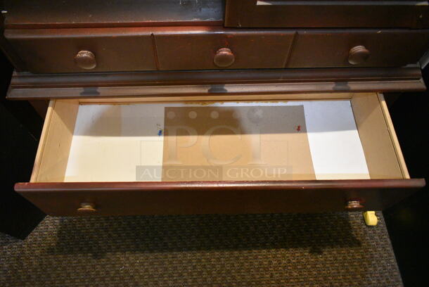 Wooden Cabinet w/ Drawers. Missing Door. (check in)  - Image 4 of 5