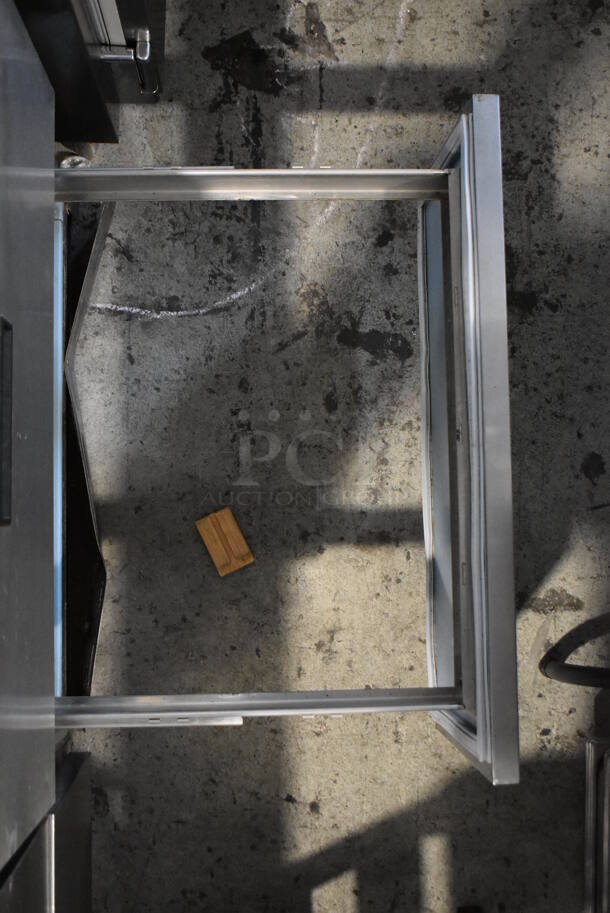 ALL ONE MONEY! Lot of 2 Delfield Stainless Steel Commercial Prep Table w/ 2 Drawers Connected w/ an Over Shelf. 115 Volts, 1 Phase. Tested and Powers On But Does Not Get Cold - Image 10 of 12