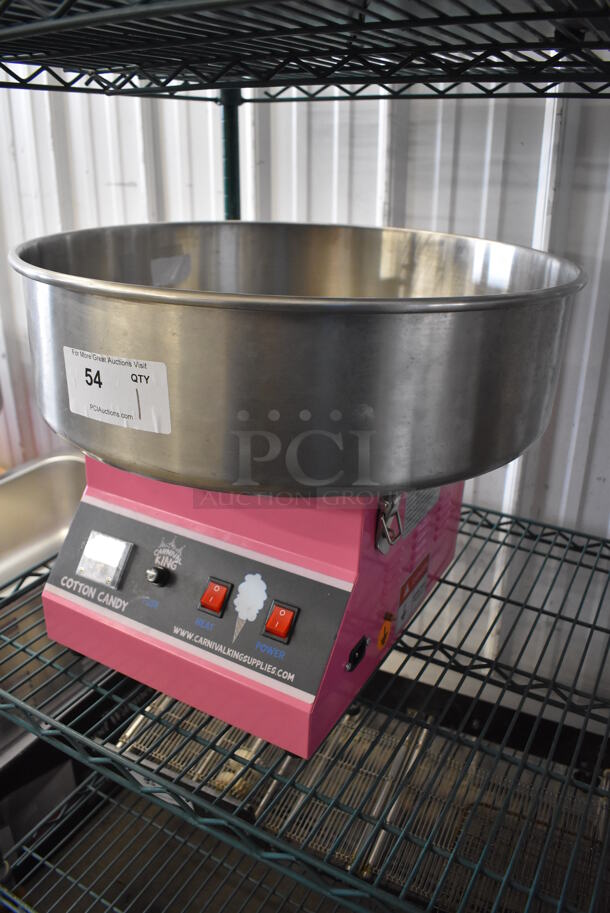 Carnival King 382CCME21 Stainless Steel Commercial Countertop Cotton Candy Machine. 110 Volts, 1 Phase. 20.5x20.5x15.5. Tested and Does Not Power On - Image 4 of 6