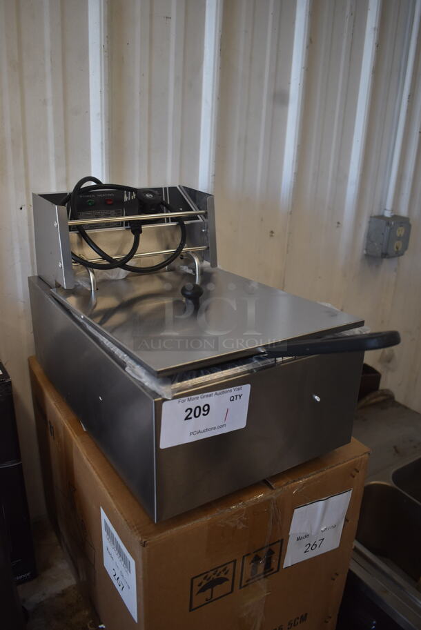 BRAND NEW SCRATCH AND DENT! Boshen 6 Liter Countertop Commercial Deep Fryer. 120 Volt 1 Phase. Tested and Working! - Image 2 of 3