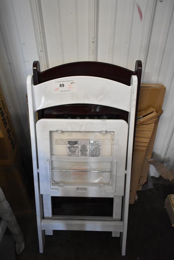 2 BRAND NEW SCRATCH AND DENT! Folding Chairs. 2 Times Your Bid! - Image 3 of 4