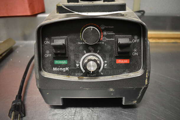 MengK HS-200D Metal Commercial Countertop Blender Base. 110-120 Volts, 1 Phase. 8x9x9. Item Was in Working Condition on Last Day of Business. (kitchen) - Image 4 of 6