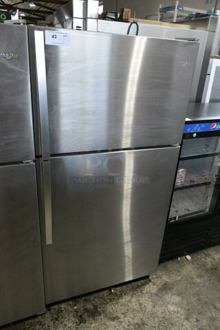 2024 Whirlpool WRT311FZDM05 Stainless Steel Cooler w/ Freezer.115 Volts, 1 Phase. Tested and Working!