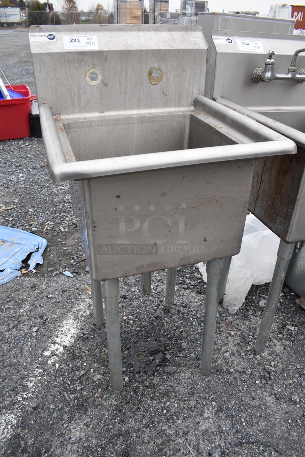 Stainless Steel Commercial Single Bay Sink. 22x23x44 - Image 2 of 5