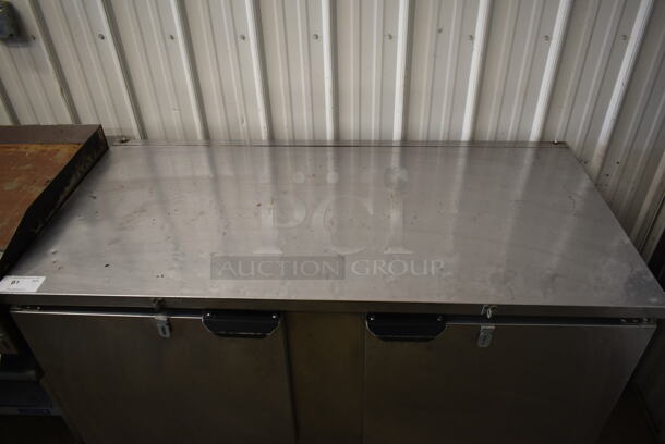 Beverage Air WTR60A Stainless Steel Commercial 2 Door Undercounter Cooler on Commercial Casters. 115 Volts, 1 Phase. Tested and Powers On But Does Not Get Cold - Image 2 of 7