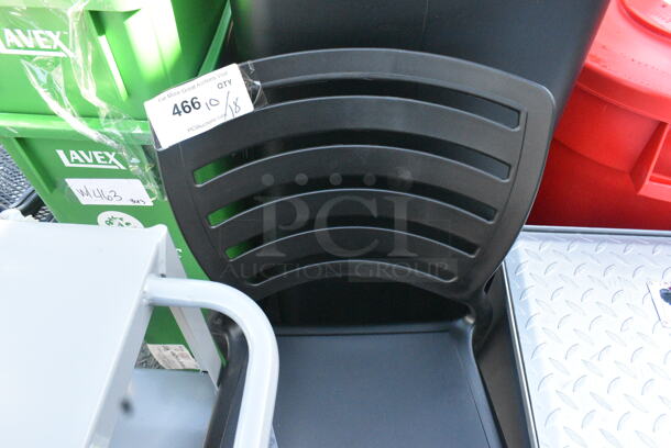 BRAND NEW SCRATCH AND DENT! Lancaster Table & Seating 427SOLSIDEBK Sol Black Stone Resin Side Chair - Image 3 of 6
