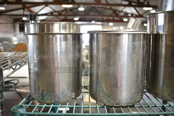 19 Various Stainless Steel Cylindrical Bins, Bowls and Mixing Cups. Includes 8.5x8.5x7.5, 4x4x7.5. 19 Times Your Bid! - Image 2 of 9