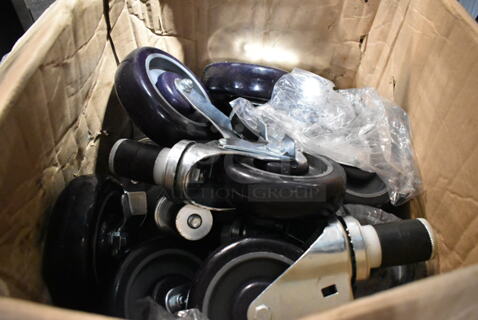 BRAND NEW SCRATCH AND DENT! Lot of 15 Commercial Casters. 