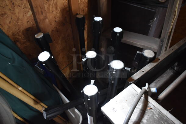 10 Black Stanchions. 10 Times Your Bid!  (outside shed) - Image 2 of 4