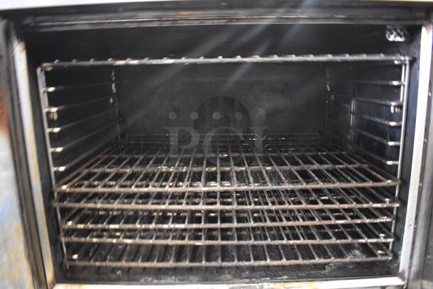 2 Southbend B Series Stainless Steel Commercial Natural Gas Powered Full Size Convection Oven w/ View Through Doors, Metal Oven Racks and Thermostatic Controls on Commercial Casters. 38x34x64.5. 2 Times Your Bid! - Image 7 of 9