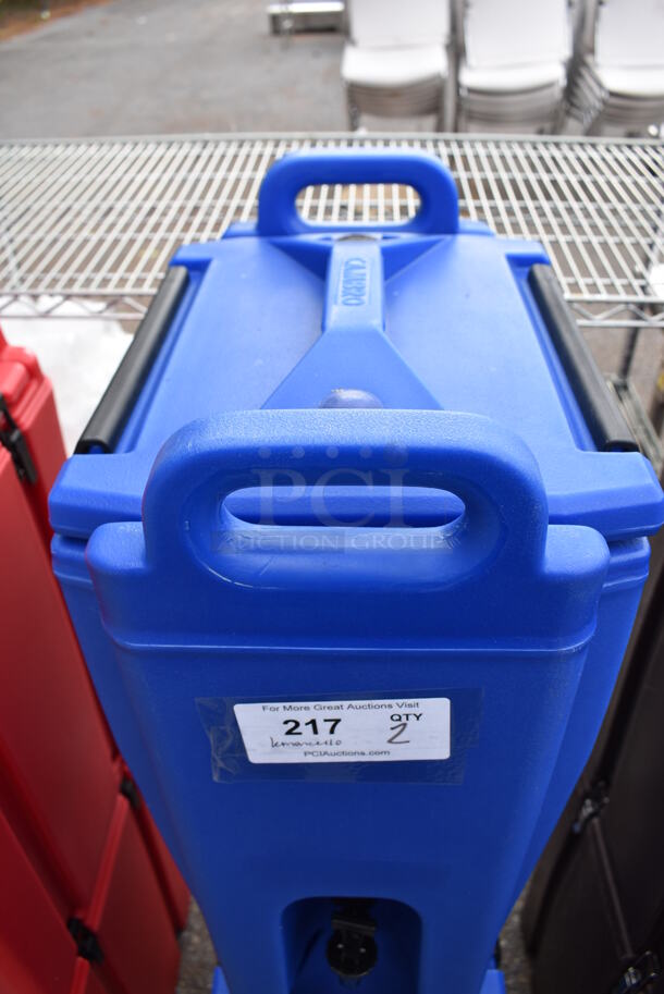 2 Cambro UC500 Blue Poly Insulated Beverage Holder Dispensers. 12x16.5x27. 2 Times Your Bid! - Image 5 of 12