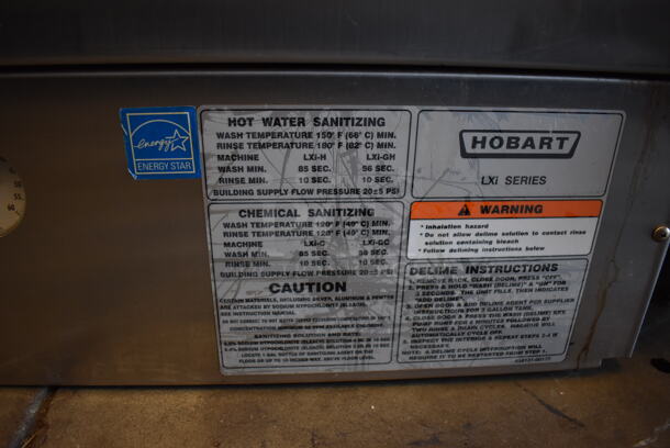 Hobart LXIH Stainless Steel Commercial Hi Temp High Temperature Undercounter Dishwasher. 120/208-240 Volts, 1 Phase. 24x26x34 - Image 8 of 9
