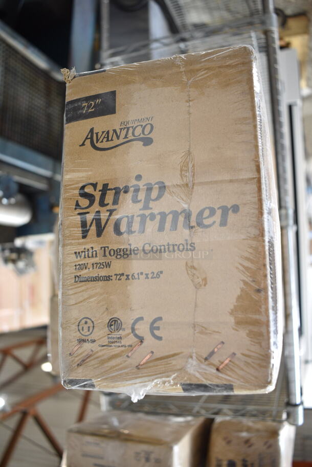 BRAND NEW IN BOX! Avantco 177SW72TCP Stainless Steel Commercial 72" High Wattage Strip Warmer with Toggle Controls. 120 Volts, 1 Phase. - Image 3 of 4