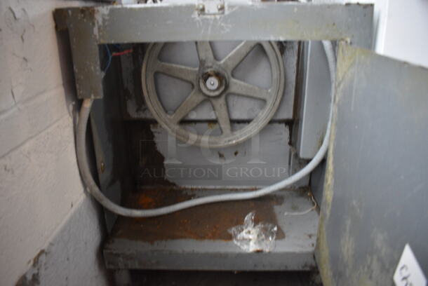 Hobart Metal Commercial Floor Style Meat Saw. Missing Pieces. 208-240 Volts. 27x34x74 - Image 7 of 8
