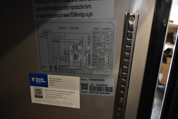 BRAND NEW SCRATCH AND DENT! Avantco 177UDD3HCS Stainless Steel Commercial Kegerator / Beer Dispenser with (2) 2 Tap Towers - (3) 1/2 Keg Capacity. 115 Volts, 1 Phase. Tested and Working!  - Image 7 of 11