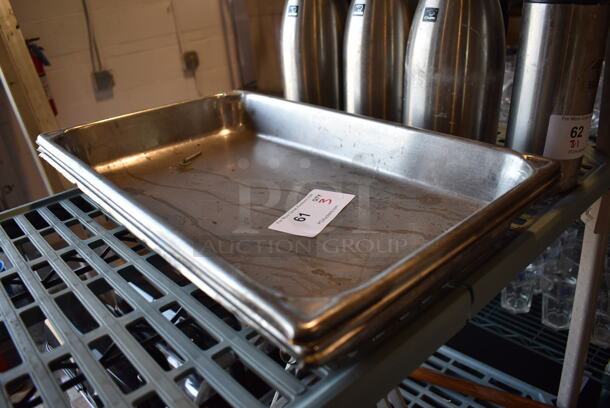 3 Stainless Steel Full Size Drop In Bins. 1/1x2.5. 3 Times Your Bid! - Image 2 of 3