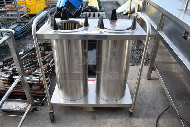 Stainless Steel 2 Well Plate Return on Commercial Casters. 30x16x36 - Image 2 of 8