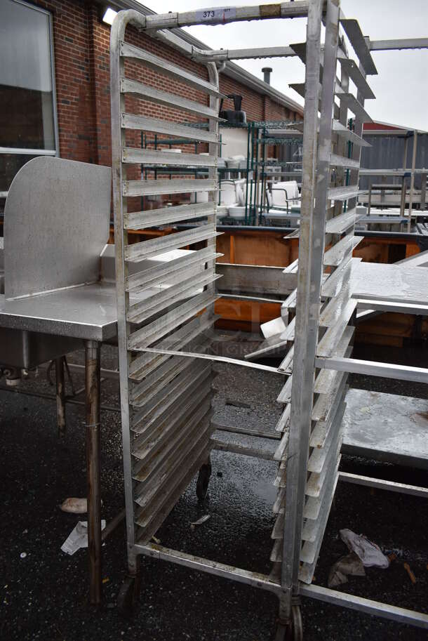 Metal Commercial Pan Transport Rack on Commercial Casters. 19.5x28x68 - Image 2 of 3