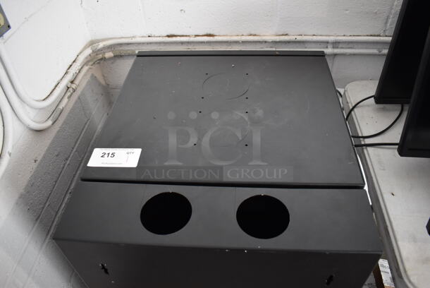 Black Metal AV Cabinet. 21x26x36 - Image 8 of 9