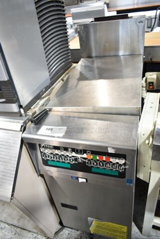 2019 Pitco Frialator SRTG Stainless Steel Commercial Floor Style Natural Gas Powered Rethermalizer on Commercial Casters. 55,000 BTU. 