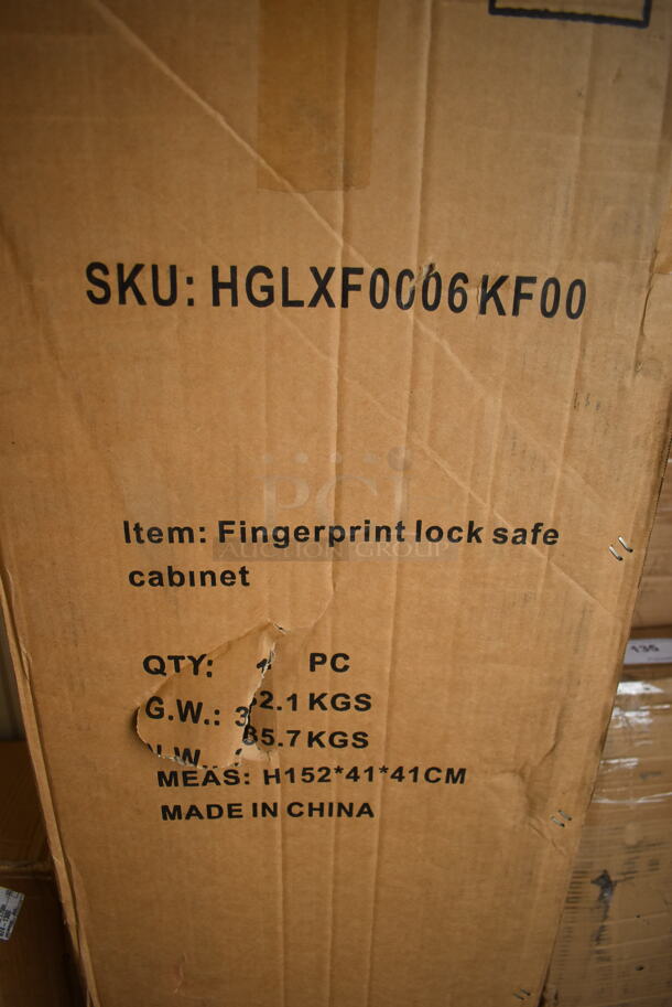 BRAND NEW IN BOX! Homak  HGLXF0006KF00 Fingerprint Lock Safe Cabinet - Image 3 of 4