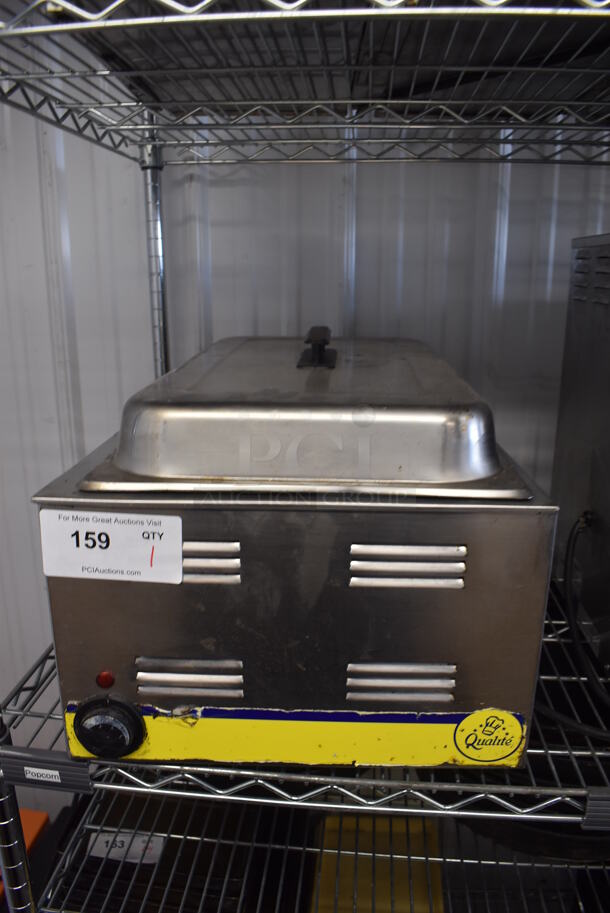 Qualite Stainless Steel Commercial Countertop Food Warmer. 120 Volts, 1 Phase. Tested and Working!