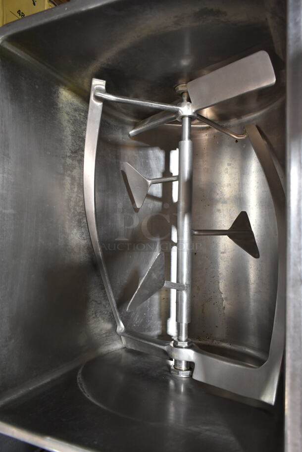 Metal Commercial Meat Mixer Grinder on Commercial Casters. 190/380 Volts, 3 Phase.  - Image 4 of 7